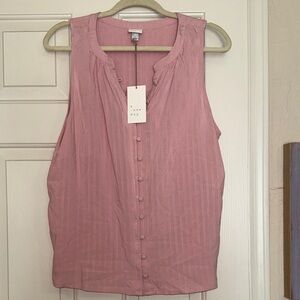 A New Day Women's Mauve Button-Down Blouse
